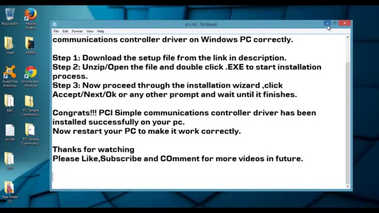 pci simple communications controller driver dell