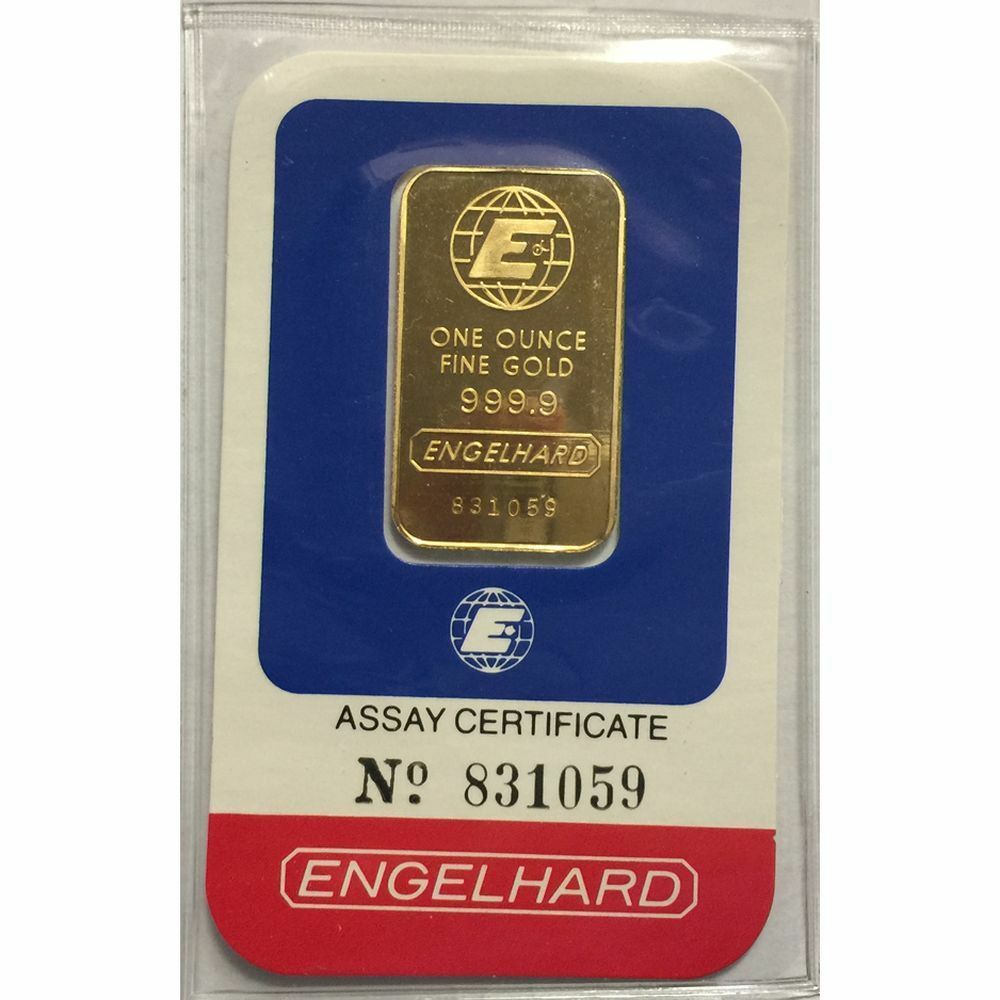 1 oz engelhard gold bar